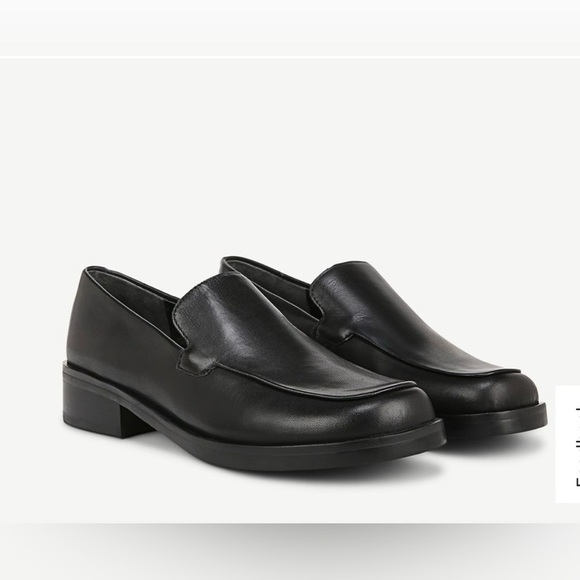 Franco Sarto Shoes - Franco Sarto Black Leather Women's Slip-On Loafers Size 8